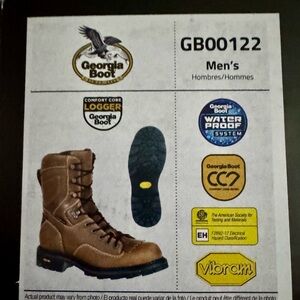 Georgia Boot Brown Leather Safety Boots with Durable Construction
